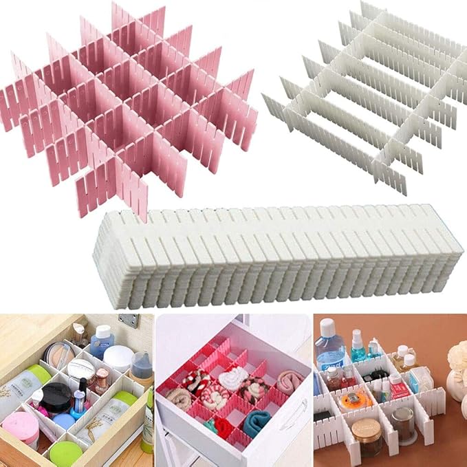 Dividers Drawer Grid Plastic Drawer Separator Plastic Partition Organizer