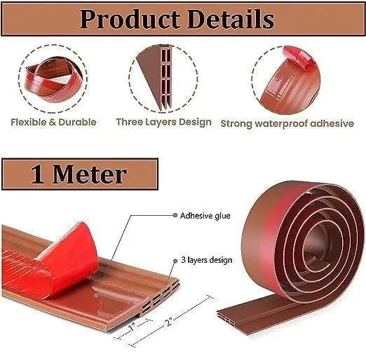 Self-Adhesive 1m Wood Floor Transition Strip Tape