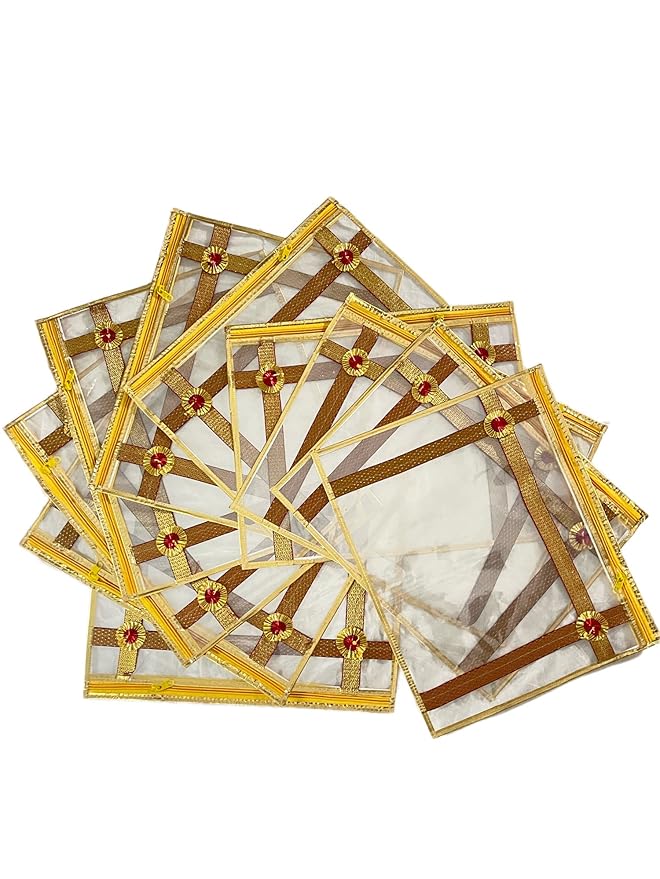 Single Packing Saree/Suit Cover Bags for Storage with Secure Zipper Closure (Multicolor, Pack of 6)